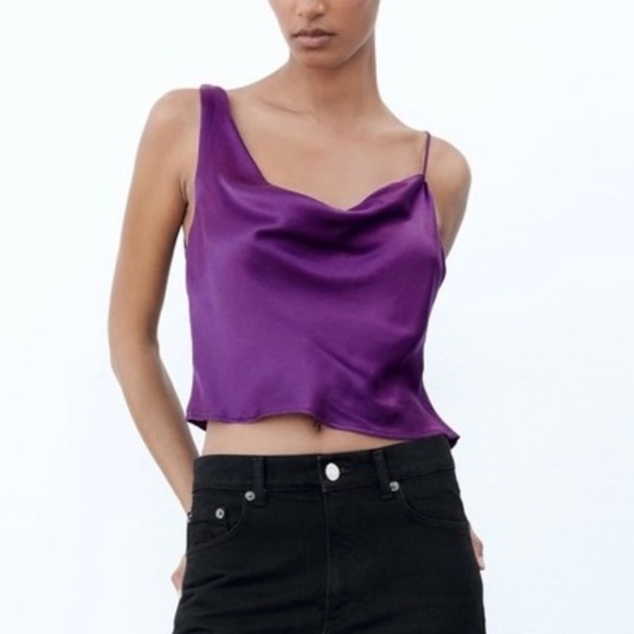 Zara Tops - Asymmetrical  Strappy Crop Top | Zara